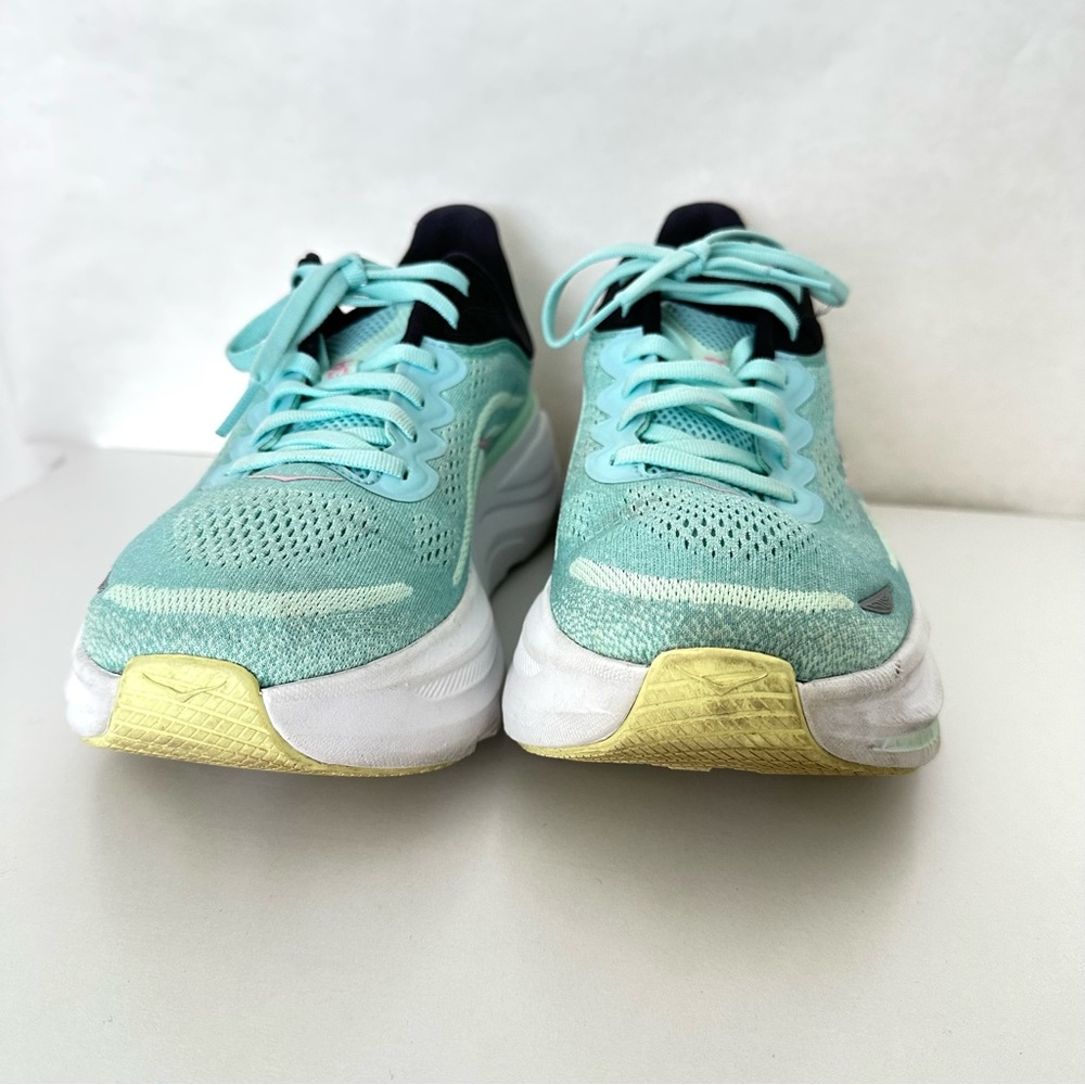 Hoka Bondi 9 Blue Spark/ Mint Flourite Women’s 9.5 - Picture 5 of 7
